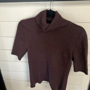 100% cashmere short sleeve sweater